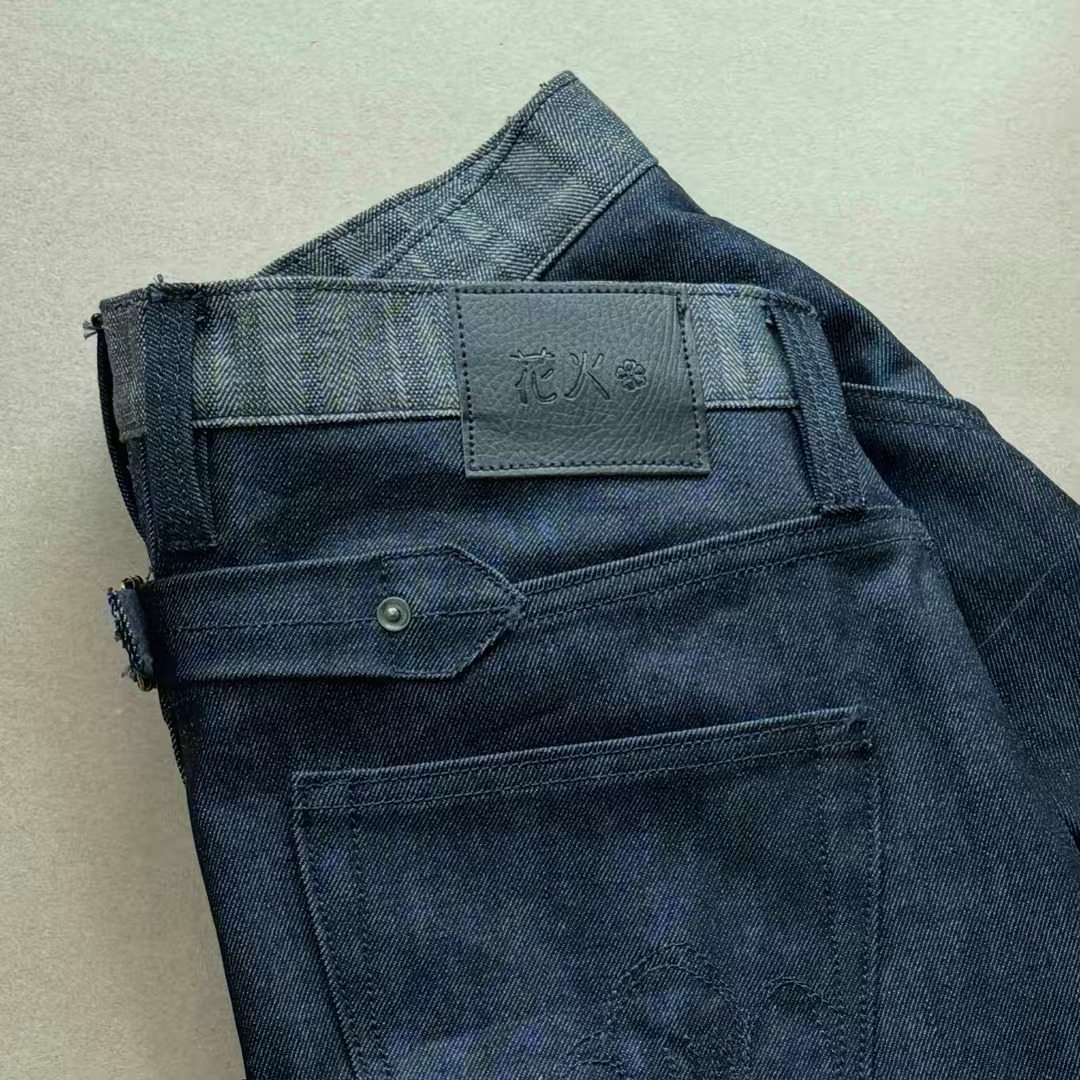 Pleated Denim Shorts view 6