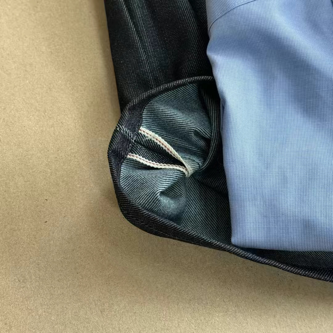 Pleated Denim Shorts view 9