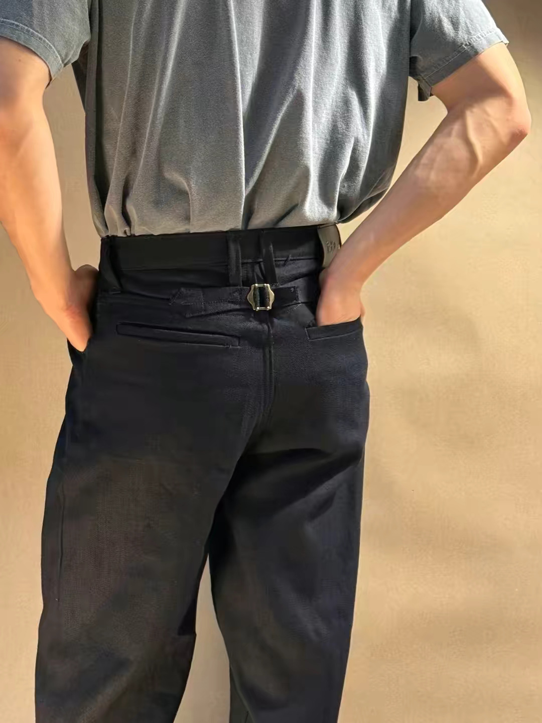 Pleated Wool Trousers view 1